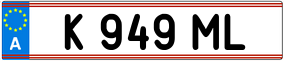 Trailer License Plate